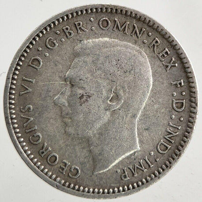1938 Australia Threepence Silver Coin | Fine Collectable Grade