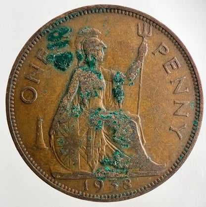 1938 George VI One Penny Coin | Collectable Grade