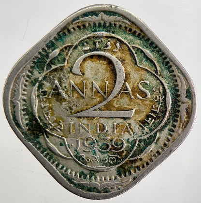 1938 Two 2 Anna India Coin | Collectable Grade | a4843