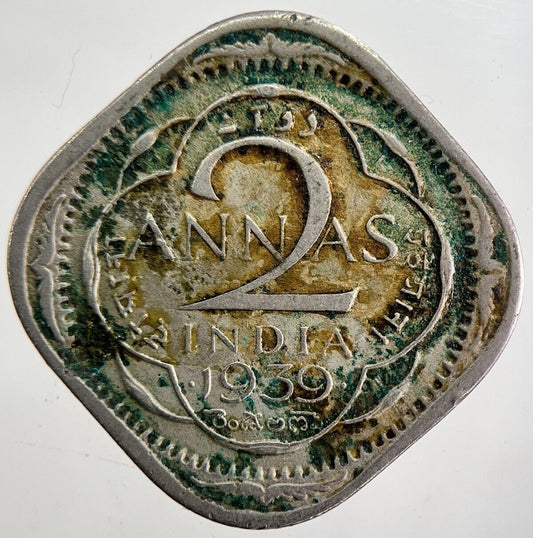 1938 Two 2 Anna India Coin | Collectable Grade | a4843