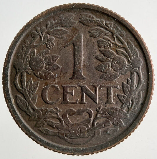 1938 Netherlands 1 Cent Coin | Fine Collectable Grade