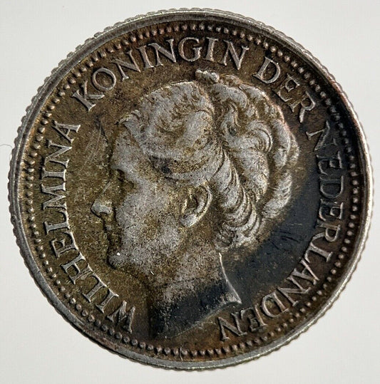 1938 Netherlands 10 Cents Silver Coin | Fine Collectable Grade
