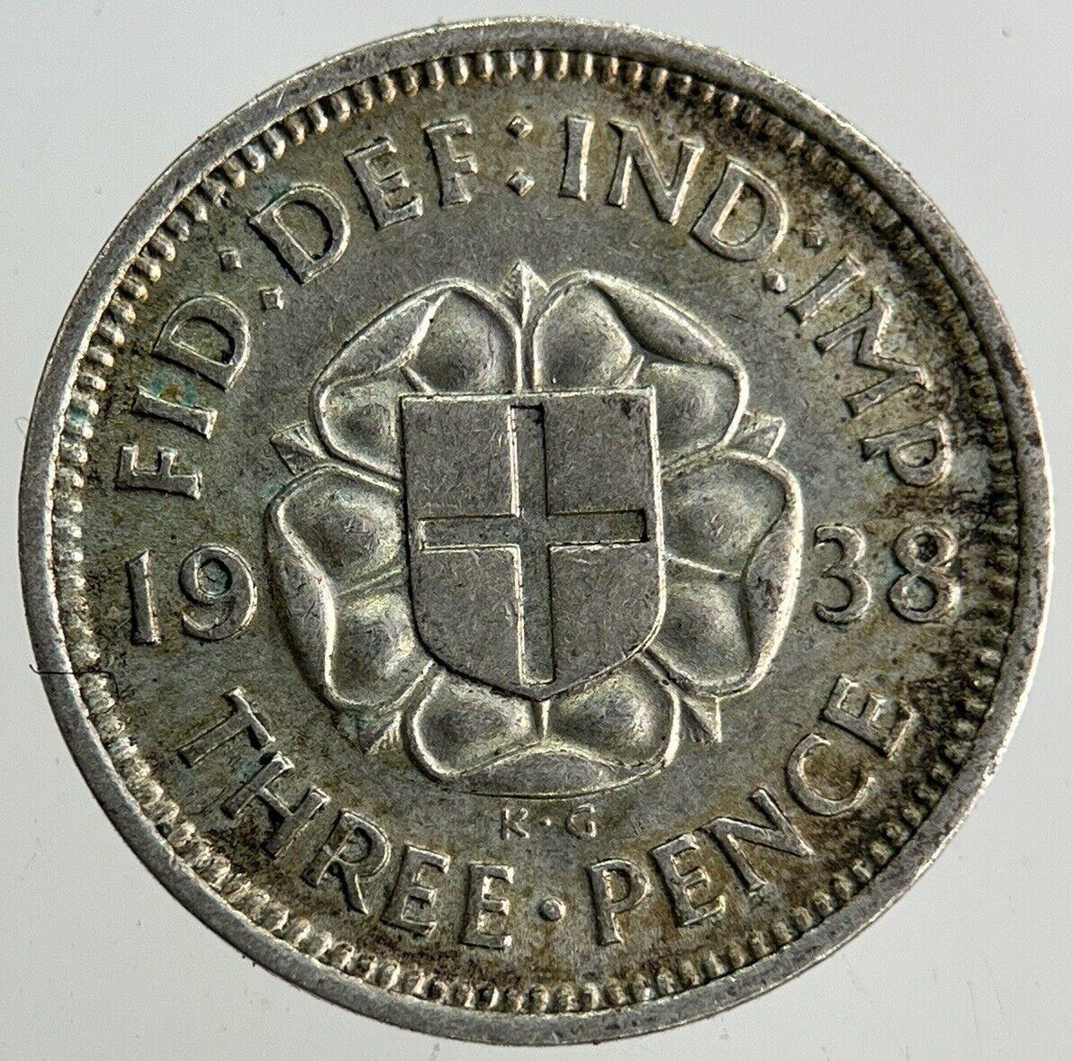 1938 George VI Threepence Silver Coin | Very High Grade