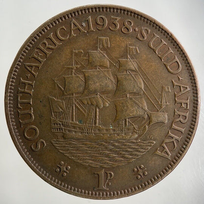 1938 South Africa One Penny Coin | Fine Collectable Grade