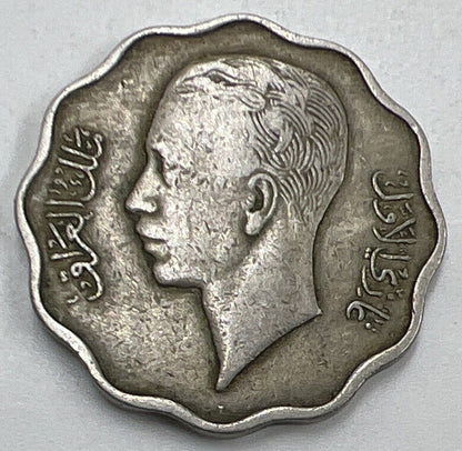 1938 Iraq 10 Fils | Iraqi Coin | Fine Collectable Grade | a814