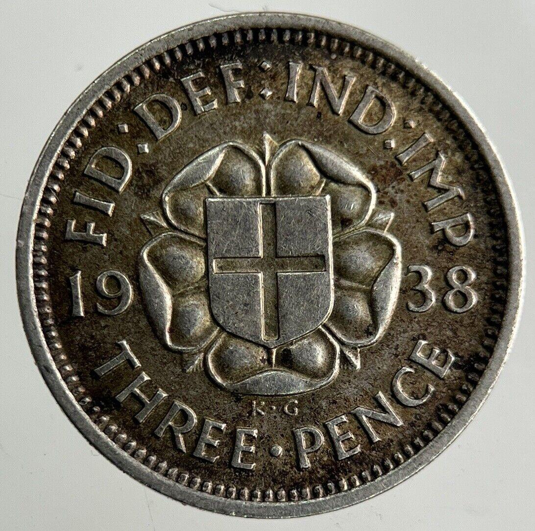 1938 George VI Threepence Silver Coin | Very High Grade