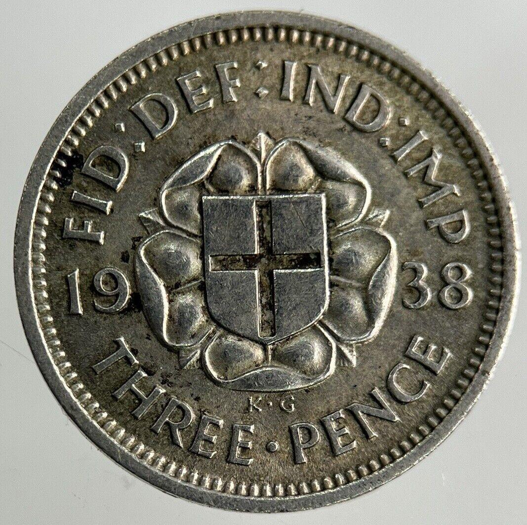 1938 George VI Threepence Silver Coin | Very High Grade