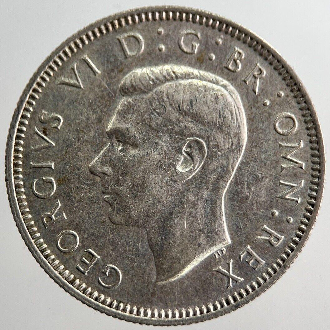 1939 George VI British One Shilling Silver Coin | Very High Grade | a8254