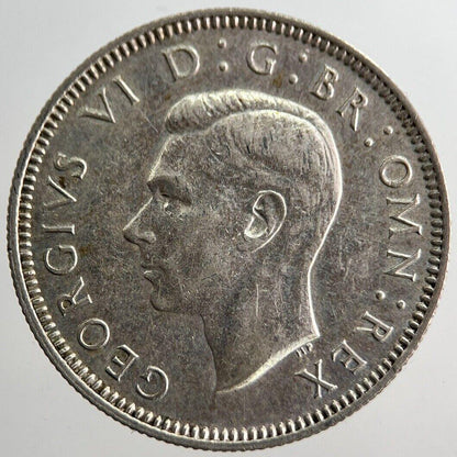1939 George VI British One Shilling Silver Coin | Very High Grade | a8254