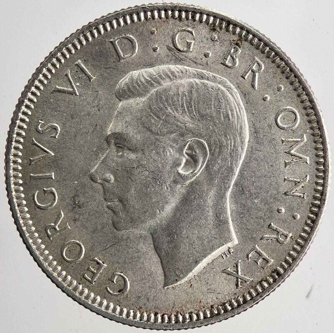 1939 George VI British One Shilling Silver Coin | Very Fine Grade | a6681
