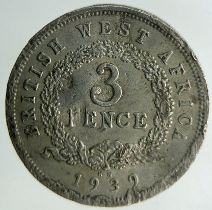 1939 British West Africa Threepence Coin | Collectable Grade