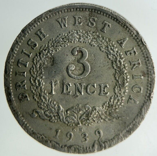 1939 British West Africa Threepence Coin | Collectable Grade