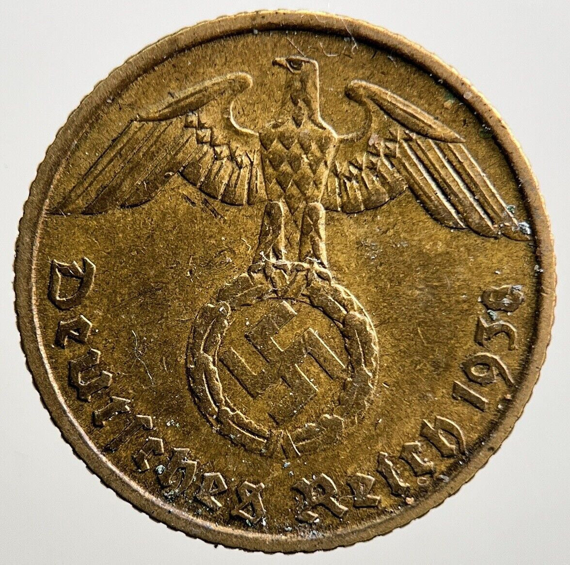 1938-A Germany Nazi 5 Pfennig Coin | Very High Grade | a1271