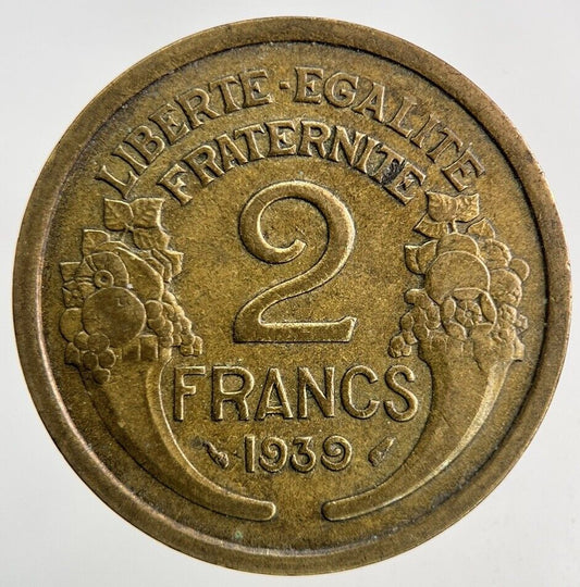 1939 France 2 Francs Coin | Fine Collectable Grade