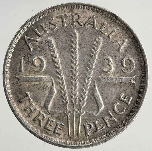1939 Australia Threepence Silver Coin | Fine Collectable Grade