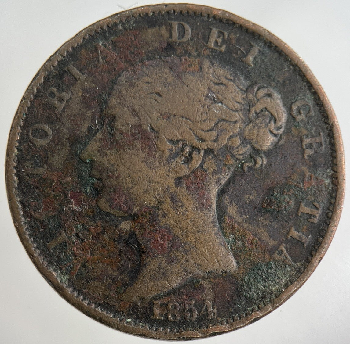 1854 Victoria Half-Penny Coin | Collectable Grade