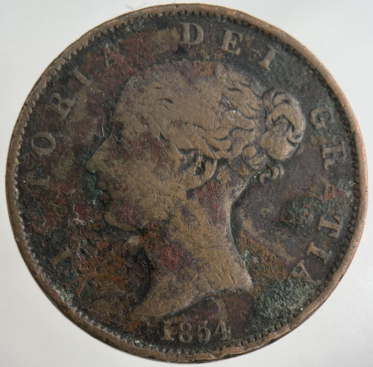 1854 Victoria Half-Penny Coin | Collectable Grade