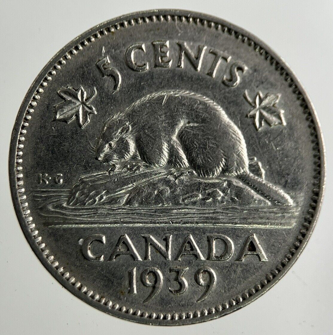 1939 Canada 5 Cents Coin | Fine Collectable Grade