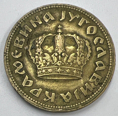 1938 Yugoslavia 2 Dinars Coin | Fine Collectable Grade | a1479