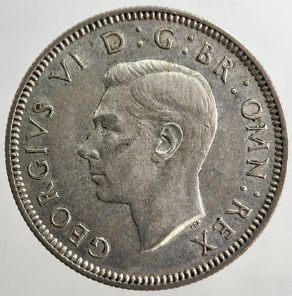 1939 George VI British One Shilling Silver Coin | Very High Grade | a8255