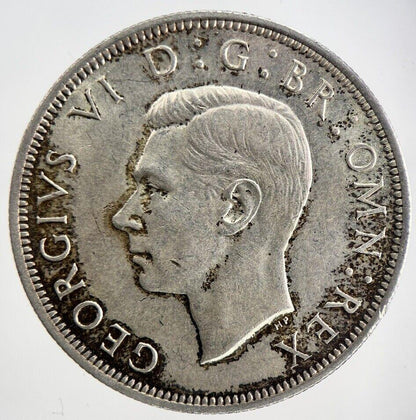 1939 George VI Half-Crown Silver Coin | Very High Grade
