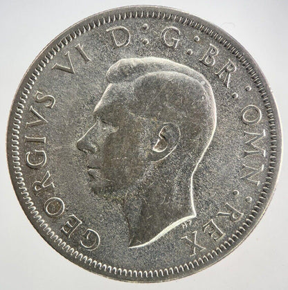1939 George VI Half-Crown Silver Coin | Fine Collectable Grade
