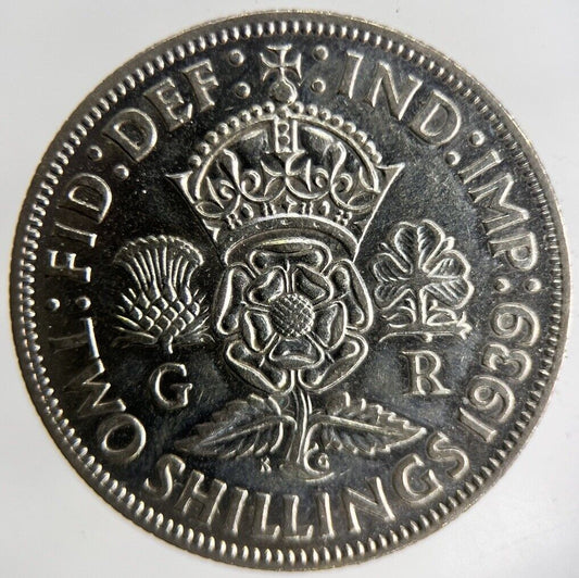 1939 George VI Florin Silver Coin | Fine Collectable Grade