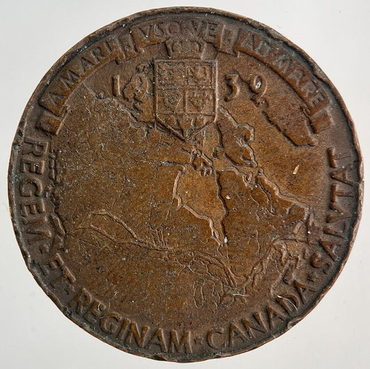 1939 George VI Royal Visit To Canada Token Coin | Fine Collectable Grade