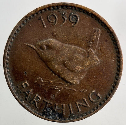 1939 George VI Farthing Coin | Fine Collectable Grade