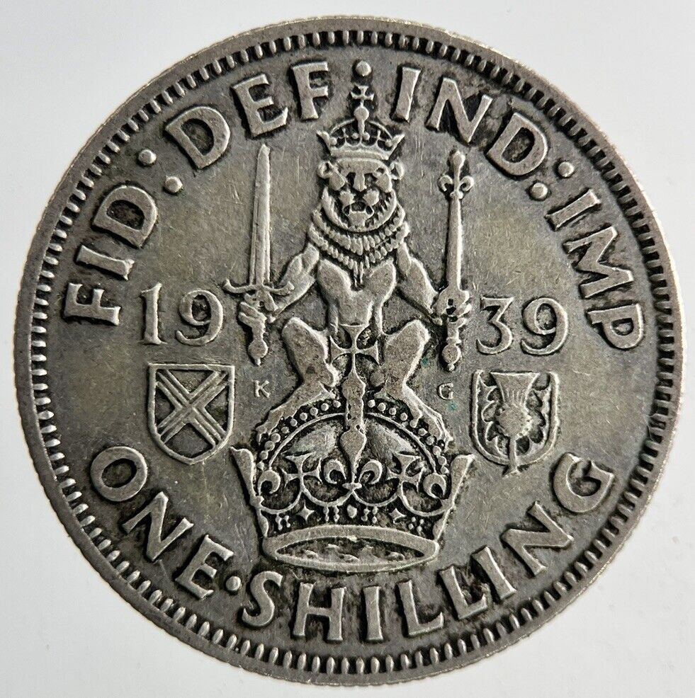 1939 George VI One Shilling Silver Coin | Fine Collectable Grade