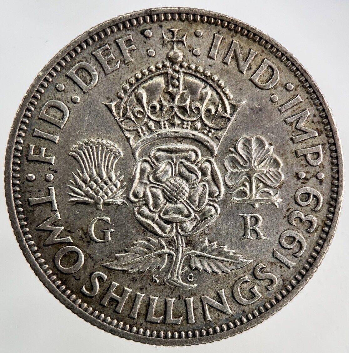 1939 George VI Florin Silver Coin | Very High Grade