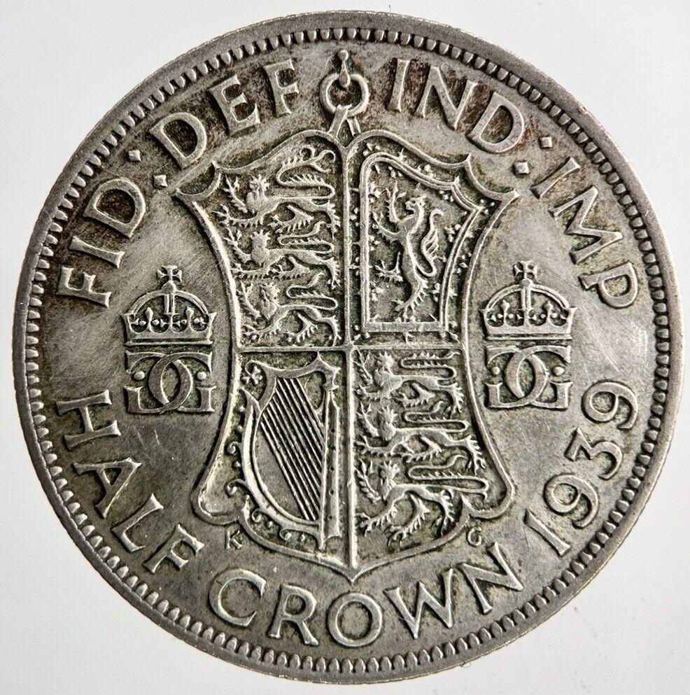 1939 George VI Half-Crown Silver Coin | Fine Collectable Grade