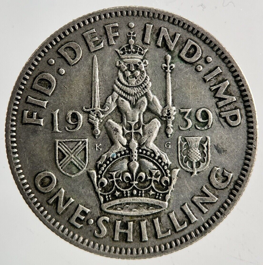 1939 George VI Shilling Silver Coin | Fine Collectable Grade
