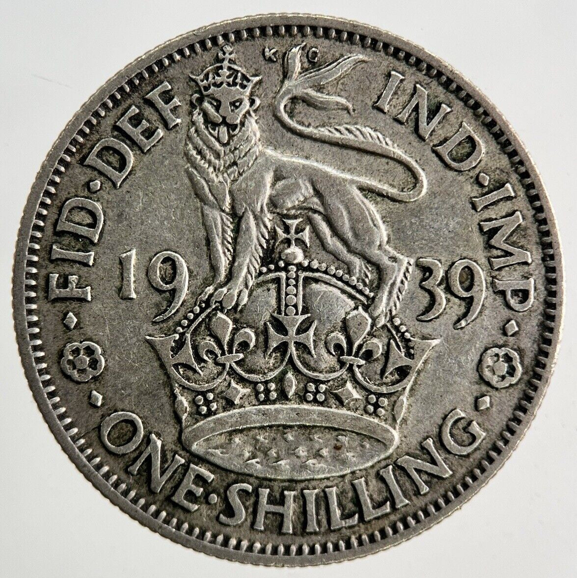 1939 George VI Shilling Silver Coin | Fine Collectable Grade