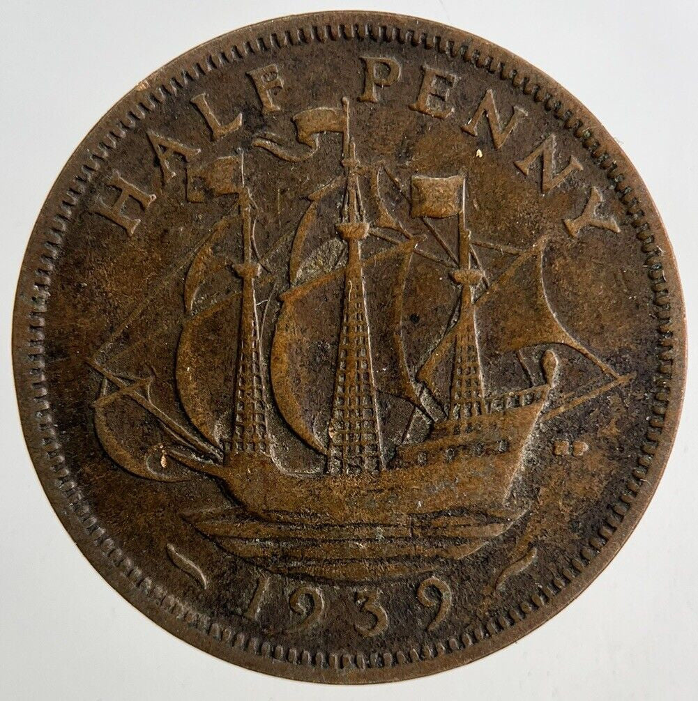 1939 George VI Half-Penny Coin | Collectable Grade