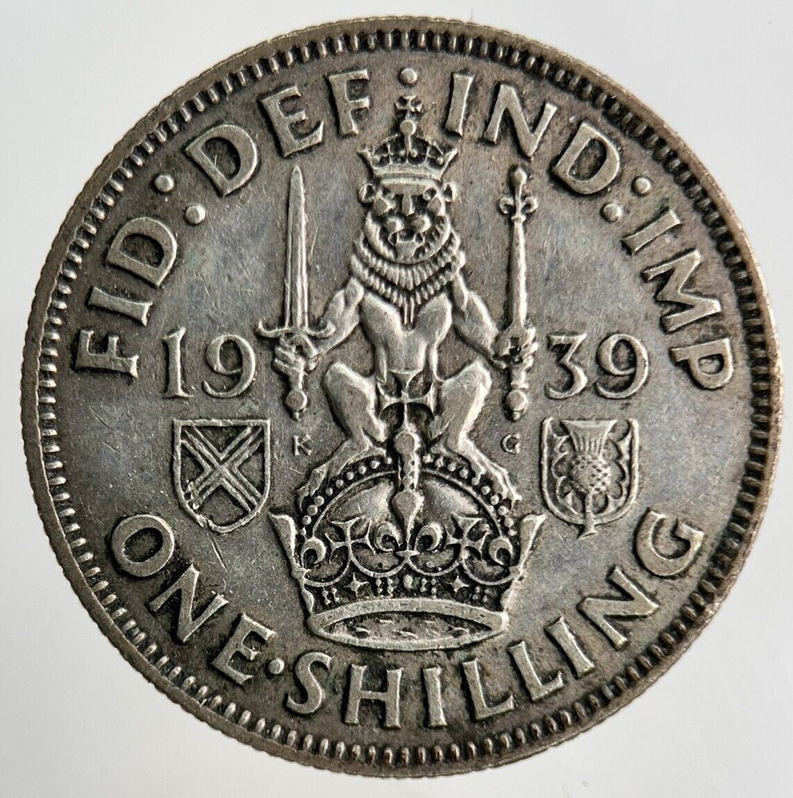 1939 George VI Shilling Silver Coin | Fine Collectable Grade