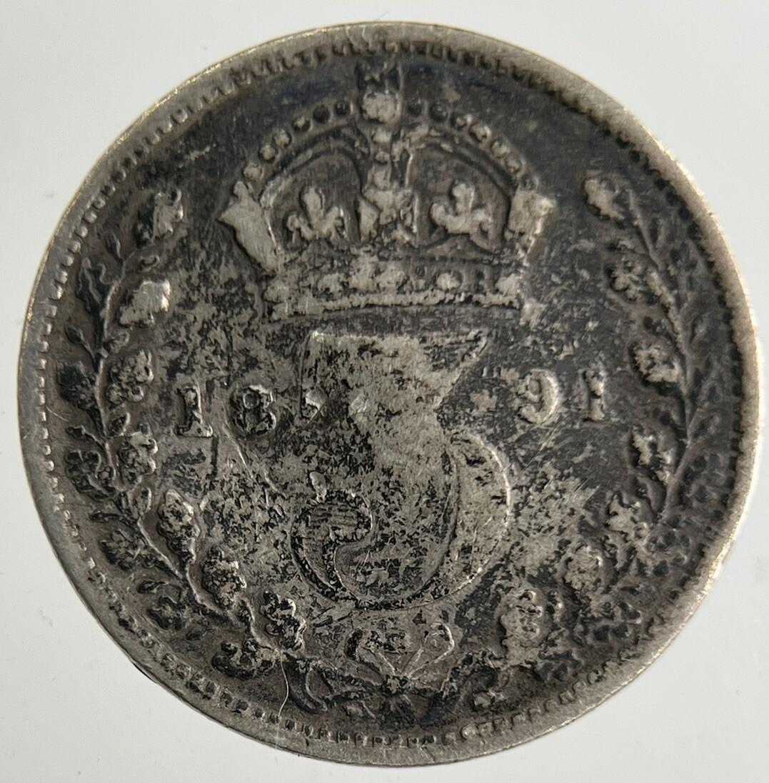 1891 Victoria Threepence Silver Coin | Collectable Grade