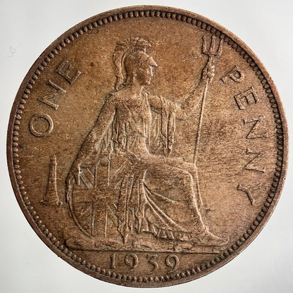 1939 George VI One Penny Coin | Fine Collectable Grade