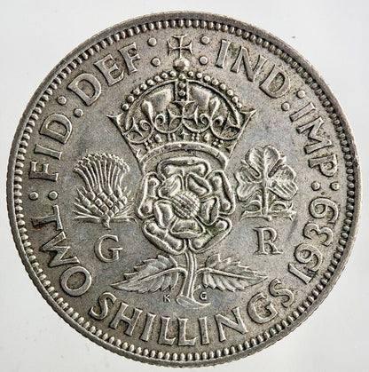 1939 George VI Florin Silver Coin | Fine Collectable Grade