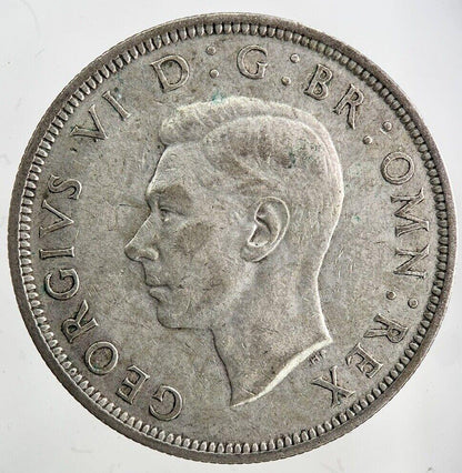 1939 George VI Half-Crown Silver Coin | Fine Collectable Grade