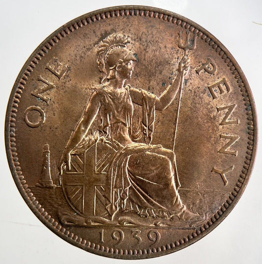1939 George VI Penny Coin | Very High Grade