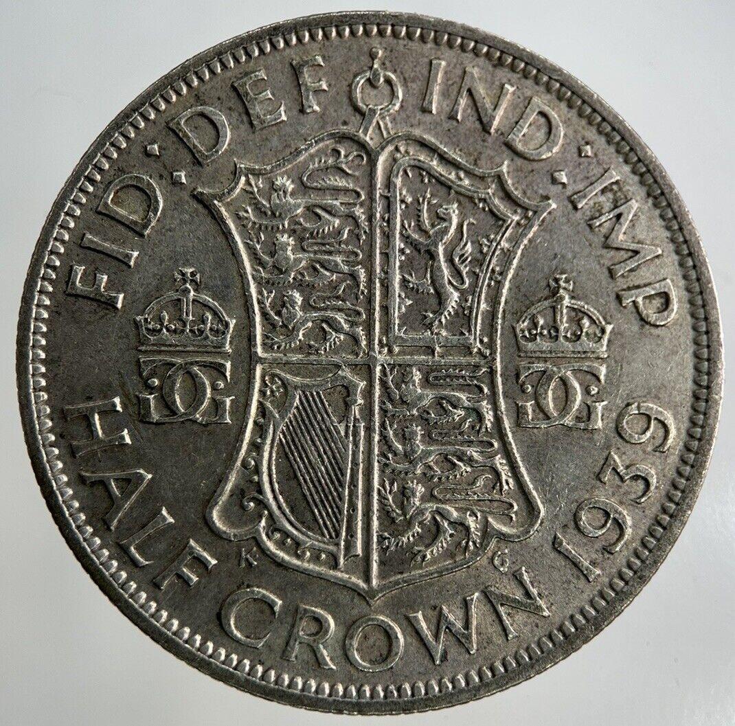 1939 George VI Half-Crown Silver Coin | Fine Collectable Grade
