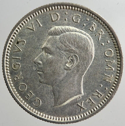 1939 George VI Sixpence Silver Coin | Very High Grade | a8261