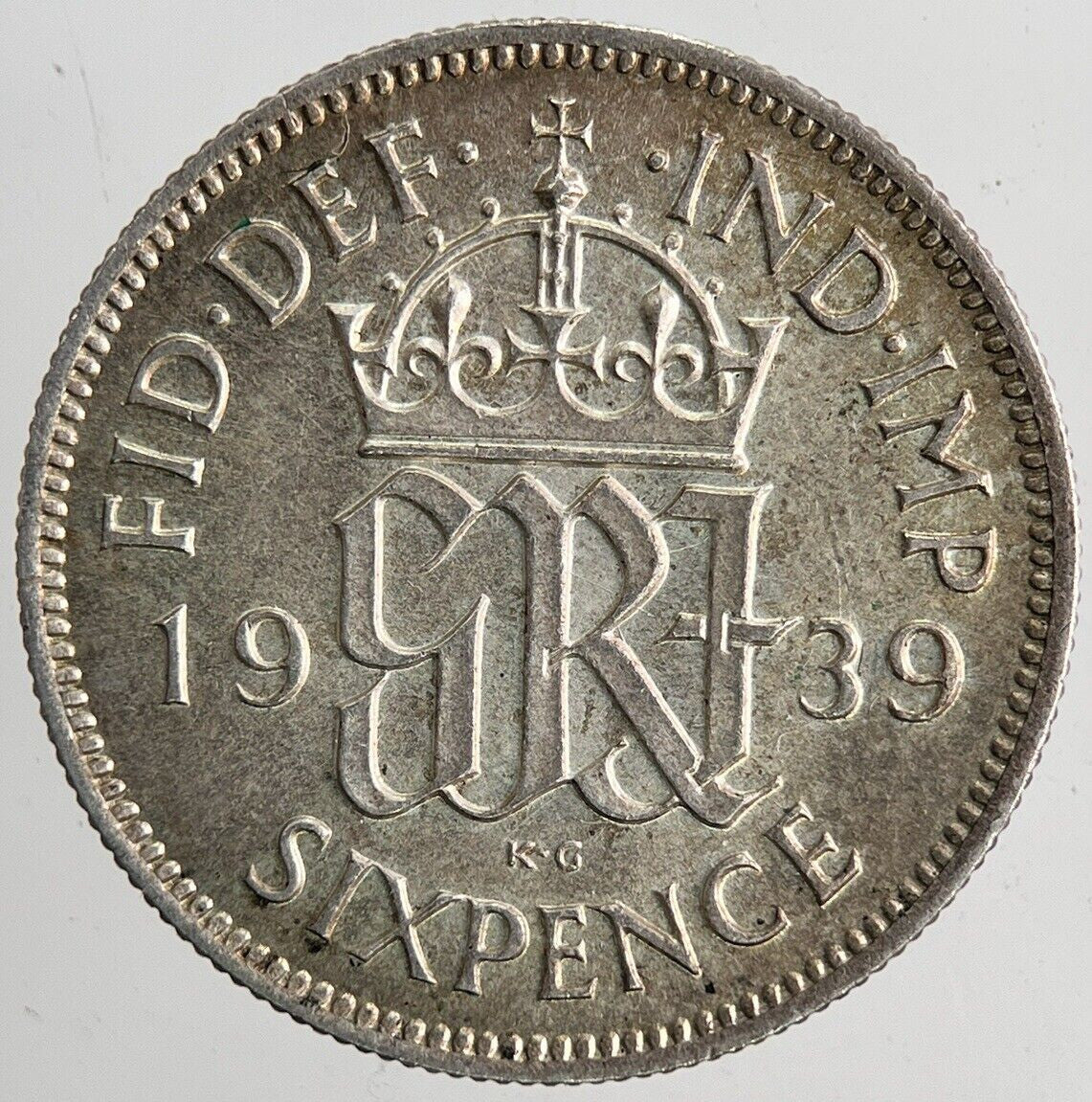1939 George VI Sixpence Silver Coin | Very High Grade | a6686