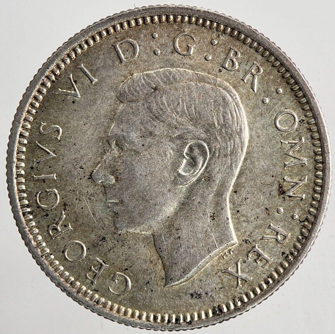 1939 George VI Sixpence Silver Coin | Very High Grade | a6686