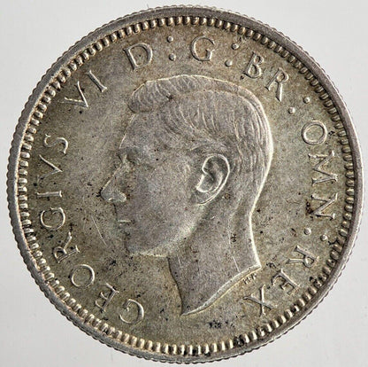 1939 George VI Sixpence Silver Coin | Very High Grade | a6686