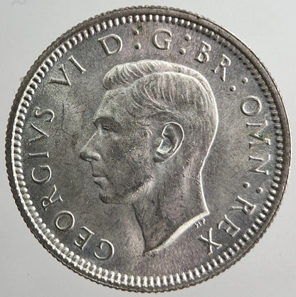1939 George VI Sixpence Silver Coin | Very High Grade | a8260