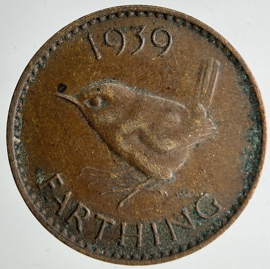 1939 George VI Wren Farthing Coin | Fine Collectable Grade