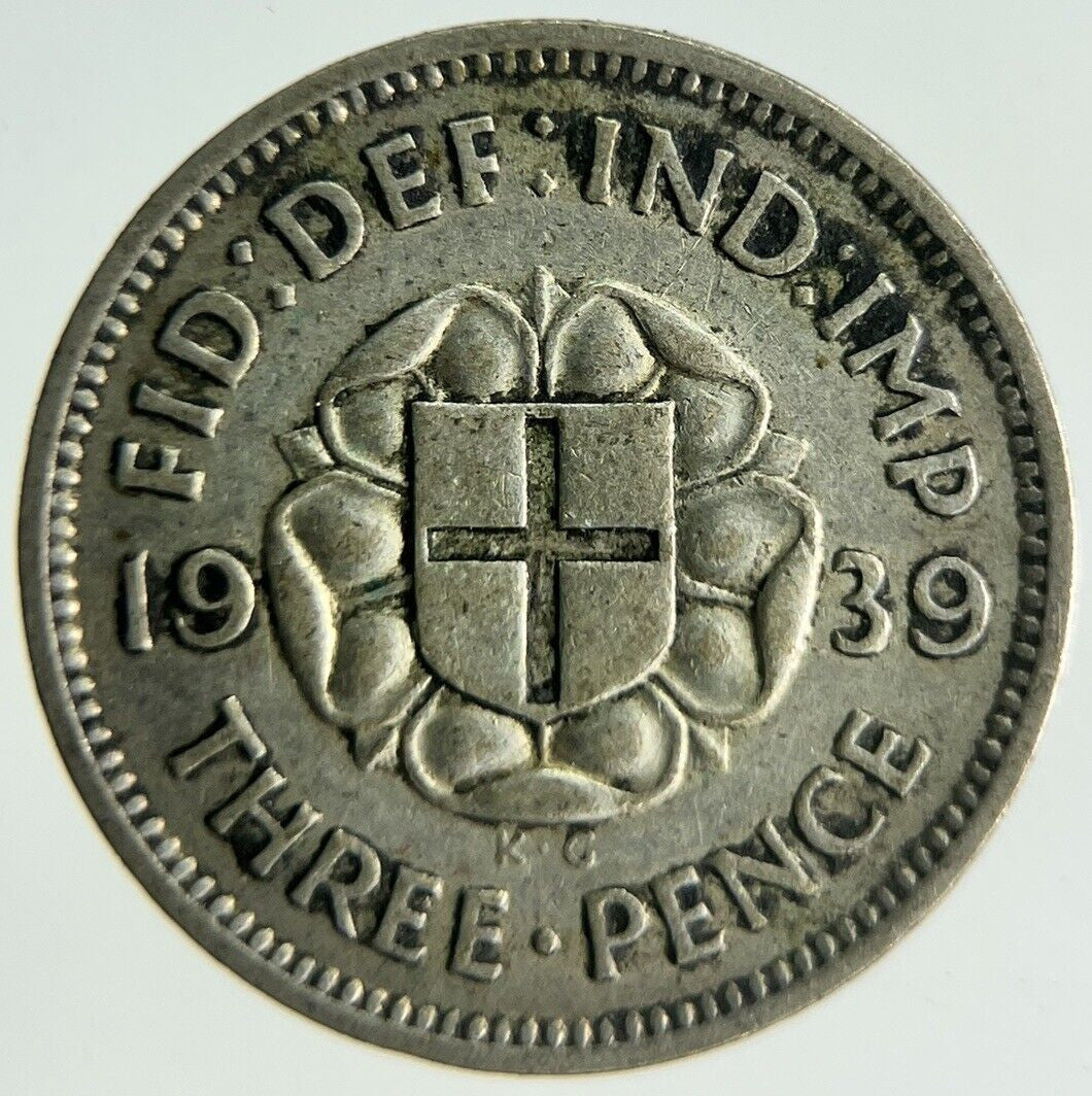 1939 George VI Threepence Silver Coin | Fine Collectable Grade
