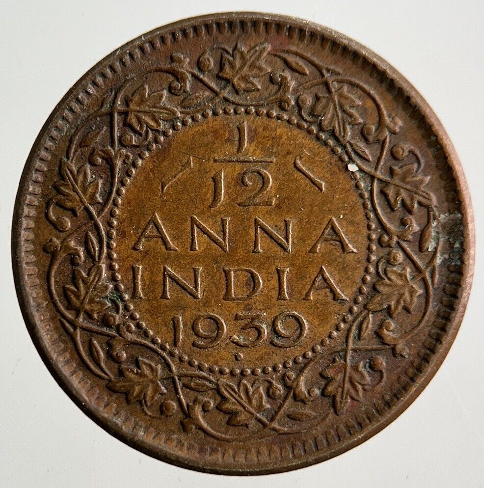 1939 India 1/12 Anna Coin | Fine Collectable Grade